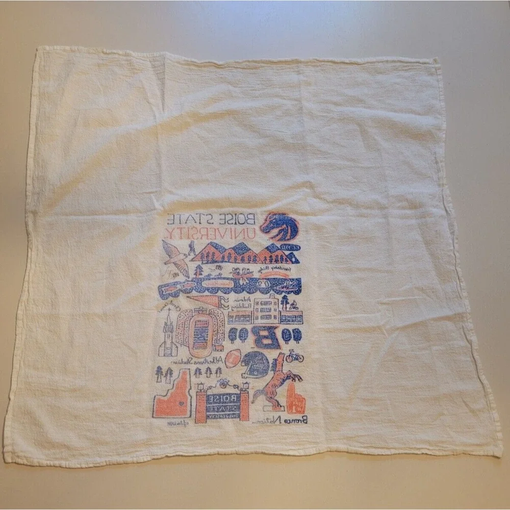 Boise State University Souvenir Kitchen Dish Hand Tea Towel Julia‎ Gash 24